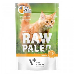 RAW PALEO CAT TURKEY konservi kaķiem Tītars 100g
